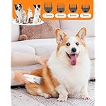 Dog Vacuum Grooming Kit for Shedding: Professional Hair Clippers Pet Groomer - Strong Suction Cleaner Deshedding Tool Fur Brush Attachment Trimmer for Home Cat (Off-White) - Image 4