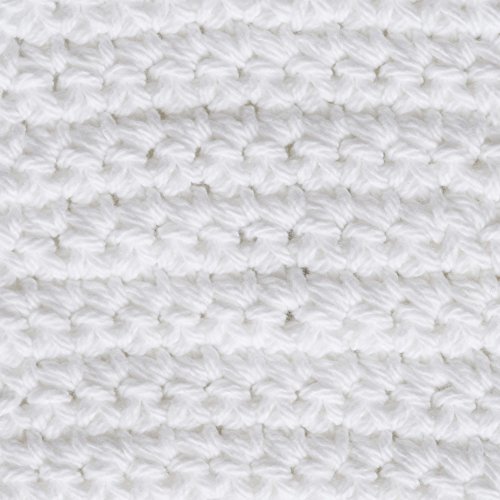Image of Lily Sugar 'N Cream The Original Solid Yarn, 2.5oz, Medium 4 Gauge, 100% Cotton - White - Machine Wash & Dry