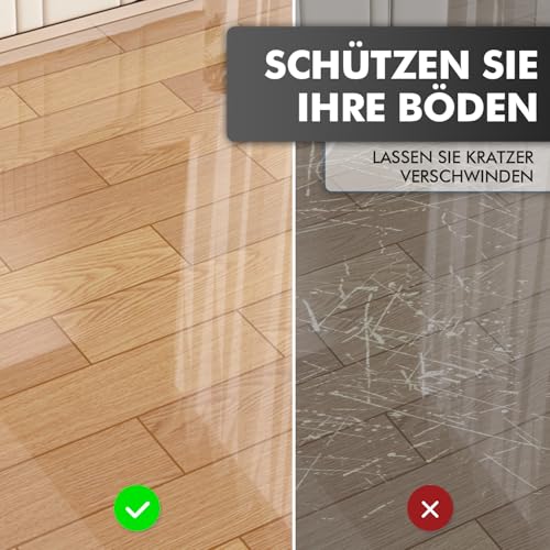 shinfly 5mm Filzgleiter Selbstklebend 4 Stück - (20x15cm) Möbelgleiter Filz Selbstklebend Zuschneiden, wie Sie möchten, Filzgleiter für Stühle Möbel Fußboden Stuhlbein (Grau)