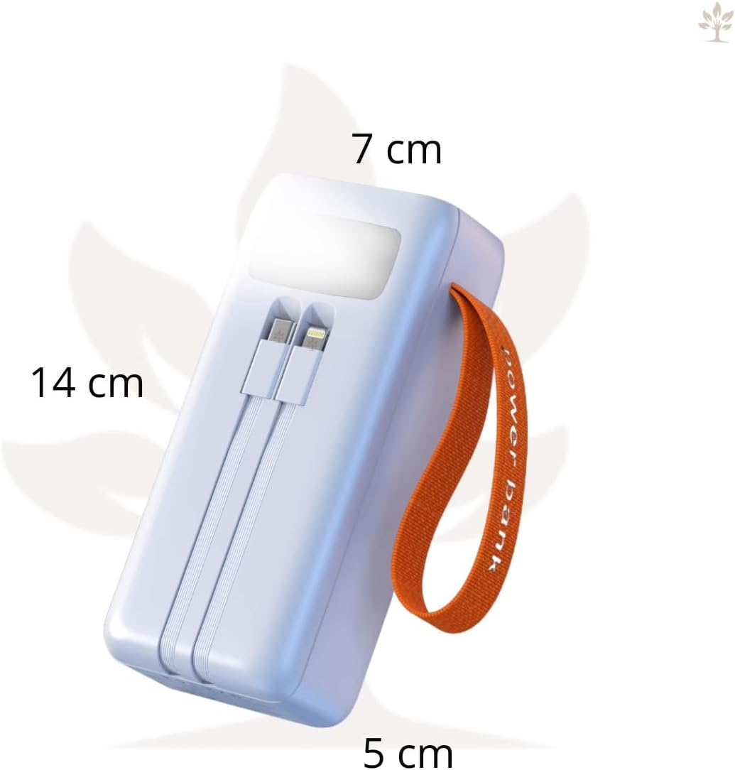 Carregador Power Bank 30000 Mah Portátil Turbo Carga Rápida Preto