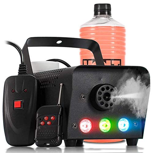 Maquina de fumaça dmx 110v profissional 700w com luz de led rgb potente para festas e baladas