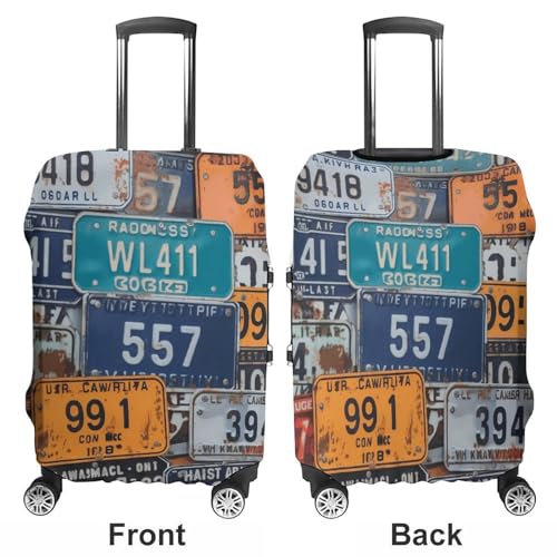 Travel Luggage Cover Elastic Washable Suitcase Cover Fashion Scratch-Resistant Baggage Covers License Plate Suitcase Protector Fit 18-32 Inch Luggage3