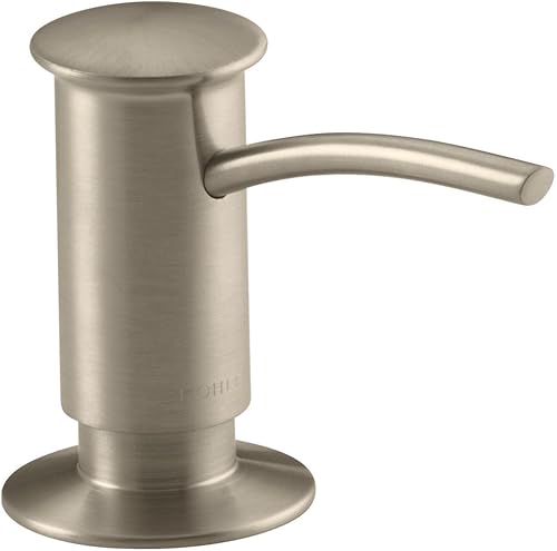 Miniatura 7 de Kohler despachador de jabón o loción con diseño contemporáneo, 1895-C-VS Vibrant Stainless,Bronce pulido vibrante,https://www.amazon.com/dp/undefined