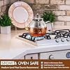 HIWARE 1500ml Glass Teapot with Removable Infuser, Stovetop Safe Tea Kettle, Blooming and Loose Leaf Tea Maker Set