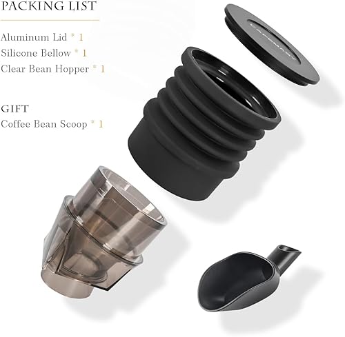 Miniatura 6 de Tolva de dosis única inclinada con fuelle compatible con Eureka Mignon Espresso Coffee Grinder soplador de aire de silicona para limpiar los posos