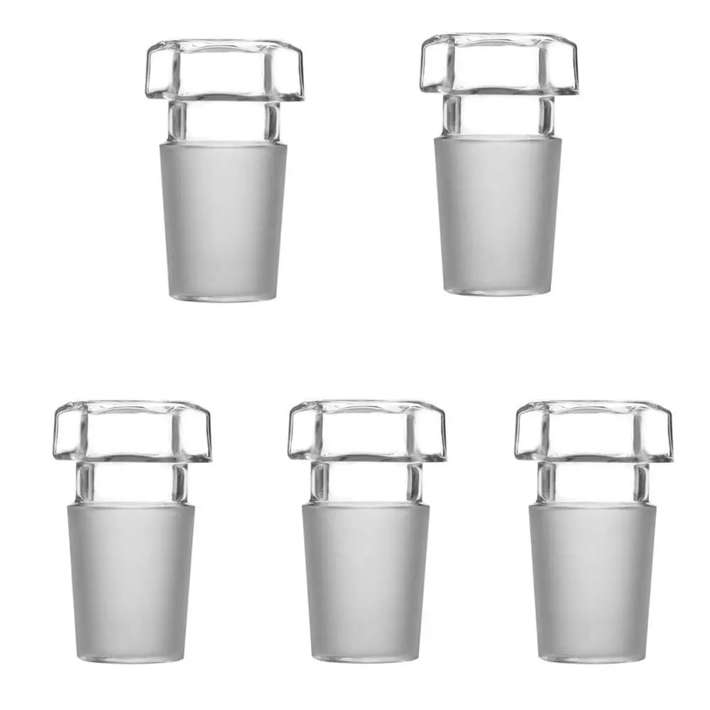 5 Pcs/Lot 24/29 Glass Stopper Hexagonal Plug, Laboratory Chemical Glassware
