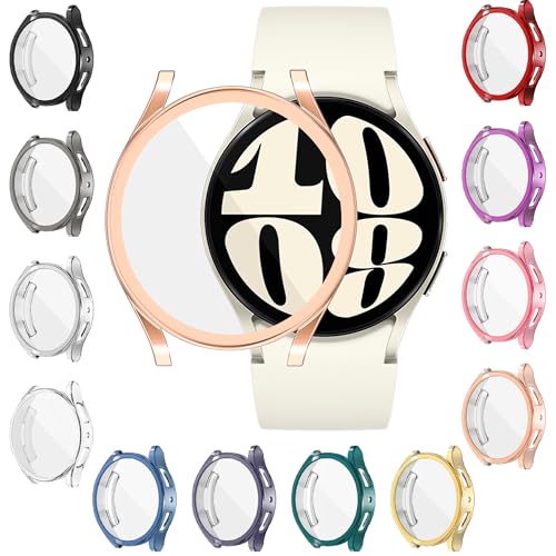 [12 Pack] YUVIKE Watch Screen Protector Compatible with Samsung Galaxy Watch 6 40mm Soft TPU Watch Case Full Anti Golpes Protective Cover for Galaxy6 Smart Watch 40mm (SM-R930)