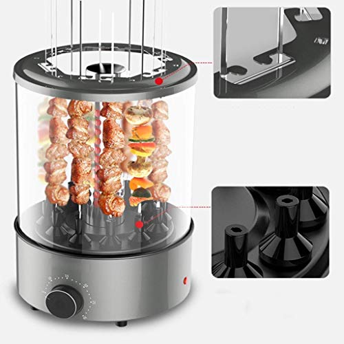 YFGQBCP Vertikale Multi-Funktions-Rotisserie Ofen, 360-Grad-Start Automatik Rotating Barbecue-Ofen koreanische Smokeless… – Bild 3