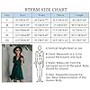 BTFBM Women 2023 Fashion Faux Wrap V-Neck Dresses Short Sleeve High Waist Belt Swing Ruffle Hem Aline Summer Short Dress(Dark Green, Large)