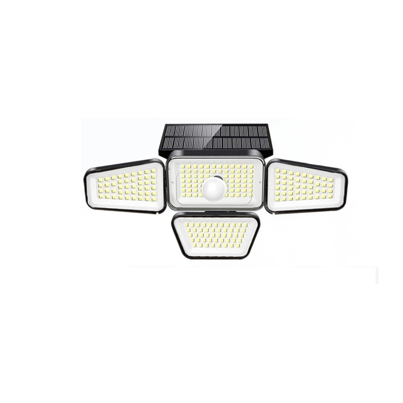 JOLIANE LED/COB Solar Street Light Multiple Head Wall-Mounted Motion Sensor Waterproof Integrated Outdoor Light Courtyard Road Lighting(270 LED)