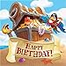 Creative Converting Treasure Island Pirate Happy Birthday Napkins, 16 ct, Multicolor, 6.5 in