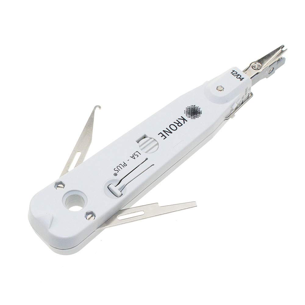 Crimpers Adjustable Silver KRONE LSA-Plus Punch Down Tool With Sensor For Telecom Phone RJ11 LAN Network Cat5 RJ45 Patch Panel YLYCUICAN