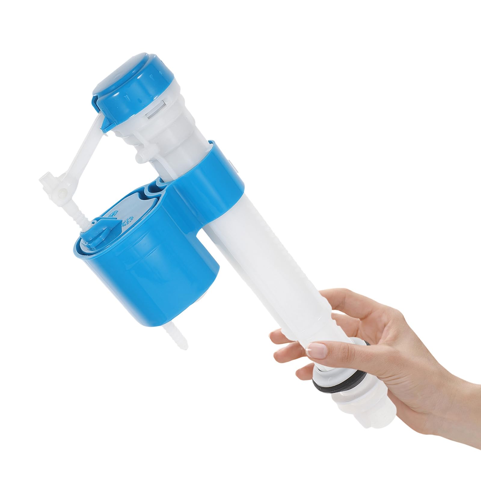Válvula de llenado de inodoro para tanque de agua con sistema de ajuste rápido universal