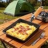 Tamagoyaki Pan, Cast Iron Japanese Omelette Pan for Breakfast, Perfect Rolled Eggs - Rectangular Egg Skillet for Gas & Induction Stovetops - Naturally Nonstick Surface When Seasoned, 7.2 x 6.1 inches #4