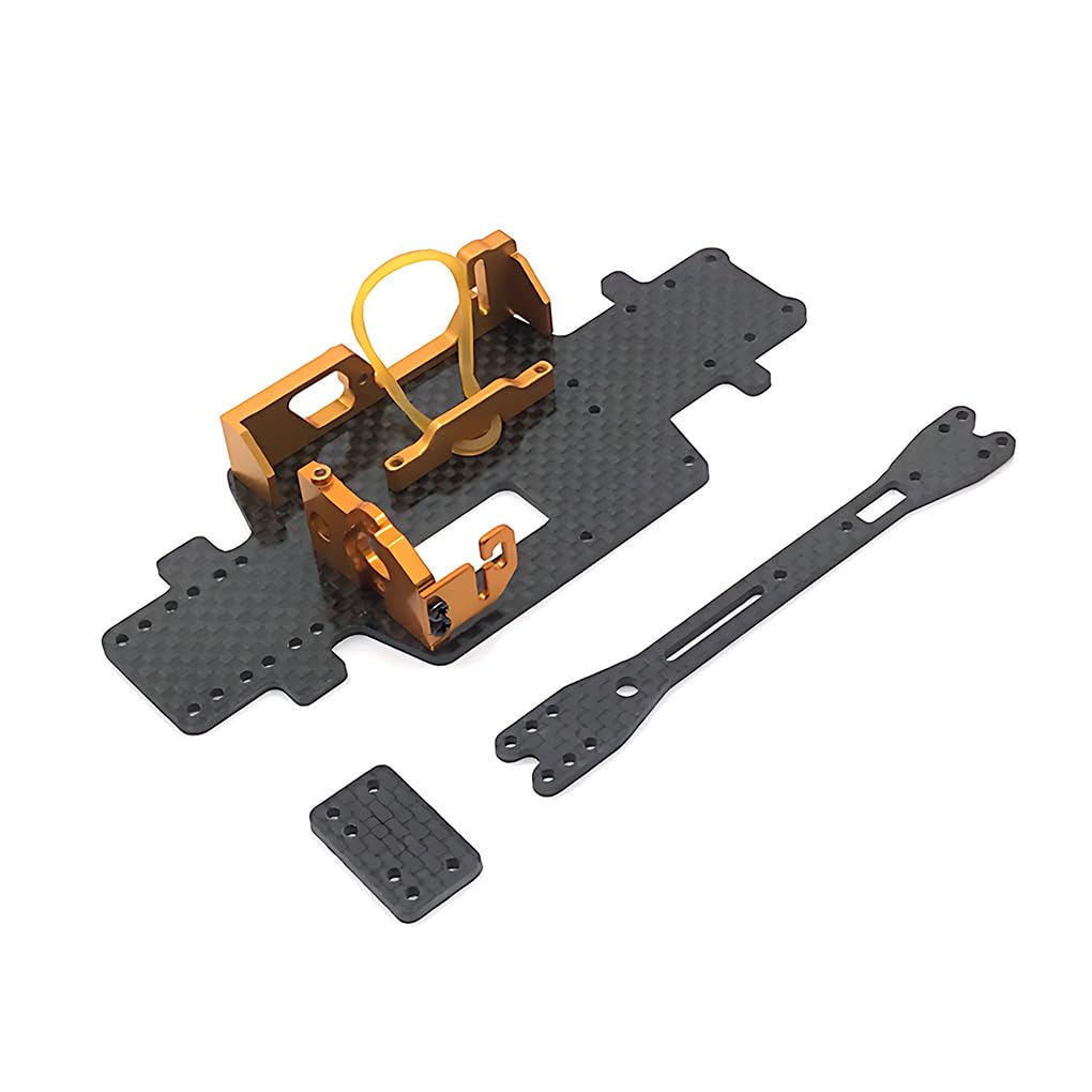 1 pz telaio in lega di alluminio kit telaio per K969 1/28 Drift Cars Hardcore RC accessori auto parti di ricambio RC parte di aggiornamento, Oro