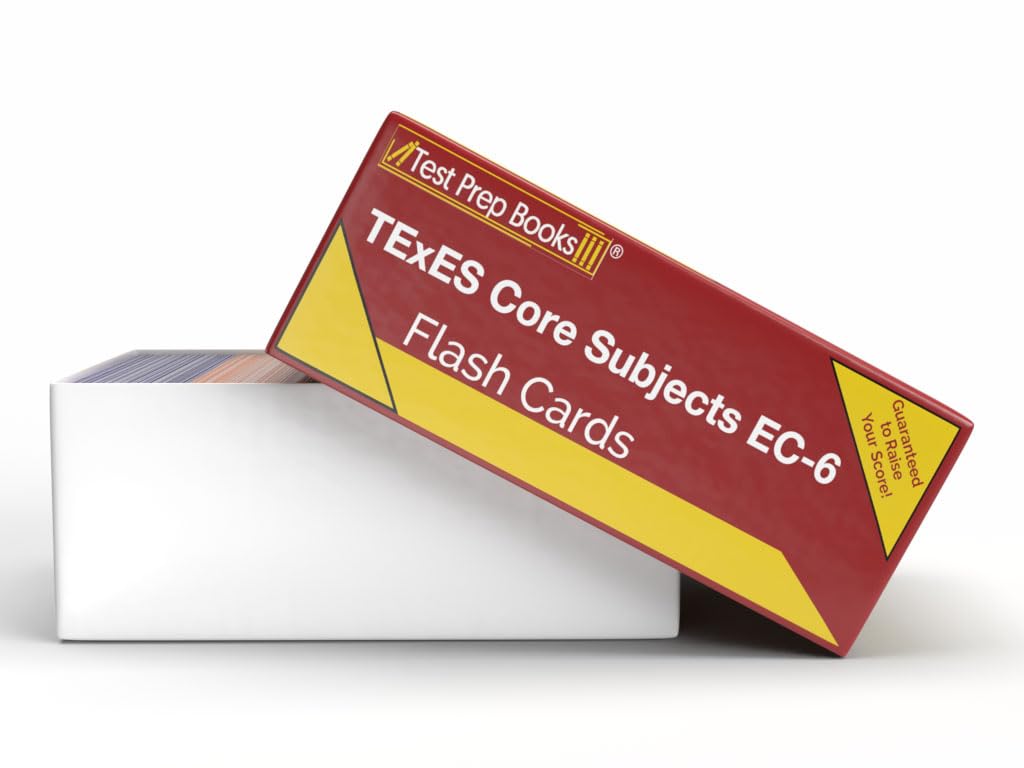 TExES Core Subjects EC-6 391 Flashcards : TExES Core Subjects EC-6 Flash Card Study Guide and Practice Test Questions [Cartes en couleur]