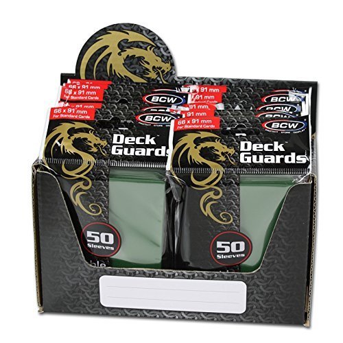 600 Premium Green Double Matte Deck Guard Sleeve Protectors for Gaming Cards like Magic The Gathering MTG, Pokemon, YU-GI-OH!, & More.