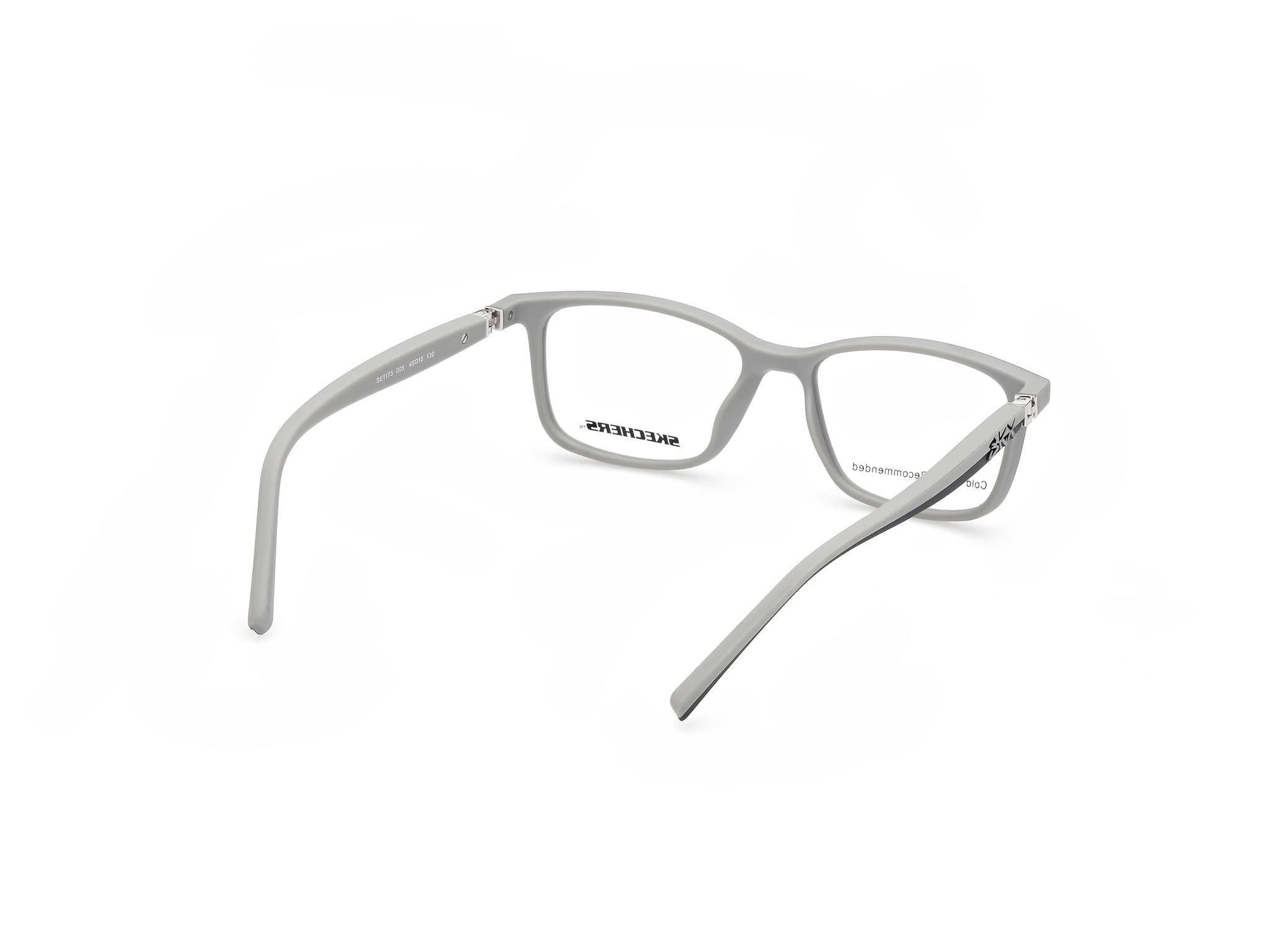 Skechers Brille mit Sehstärke für Jungen optional mit Sonnenbrillentönung oder Blaulichtfilter, Rechteckig, gefertigt aus Kunststoff, Modell: SE1173 (inklusive Brillenetui)