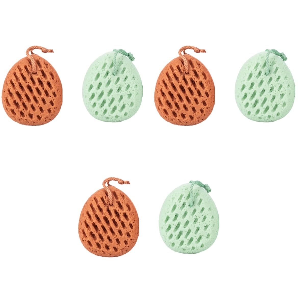 FRCOLOR 6 Stk Schwamm Zum Körperpeeling Rückenschwamm Luffa-schwamm Schwamm Badeschwämme Zum Duschen Peeling-körperpeeling Peelingschwamm Körper-luffa Badeblume Baby Einweg