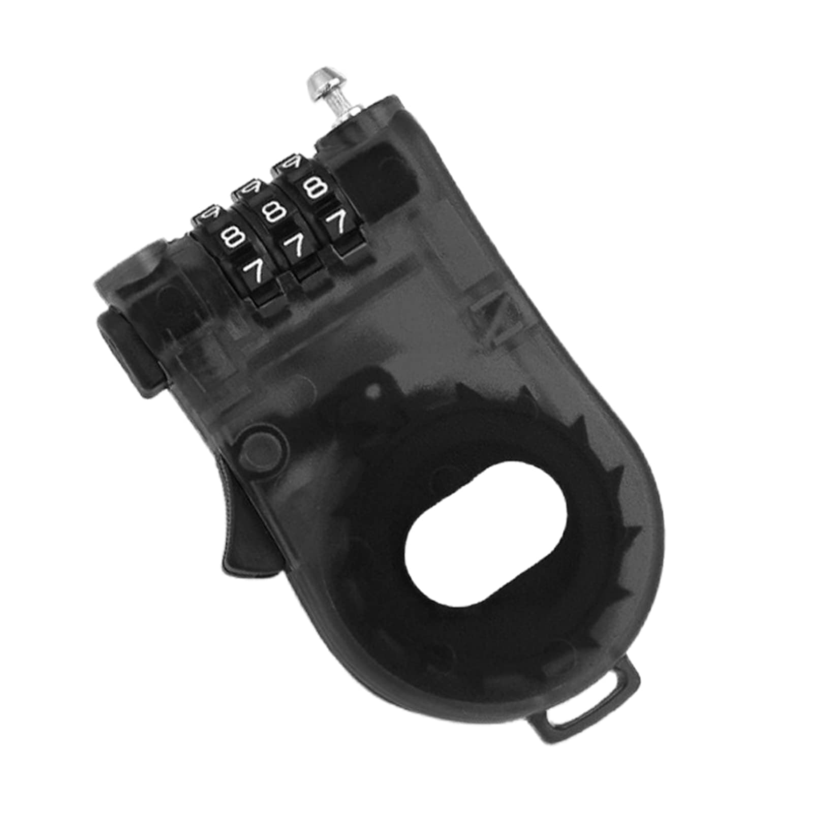 Combination Cable Lock With 3 Digit Password - Retractable Security Steel Cable Luggage Lock, Weatherproof, Resettable Code, Braided Steel Coated Anti-Theft (47in Long)