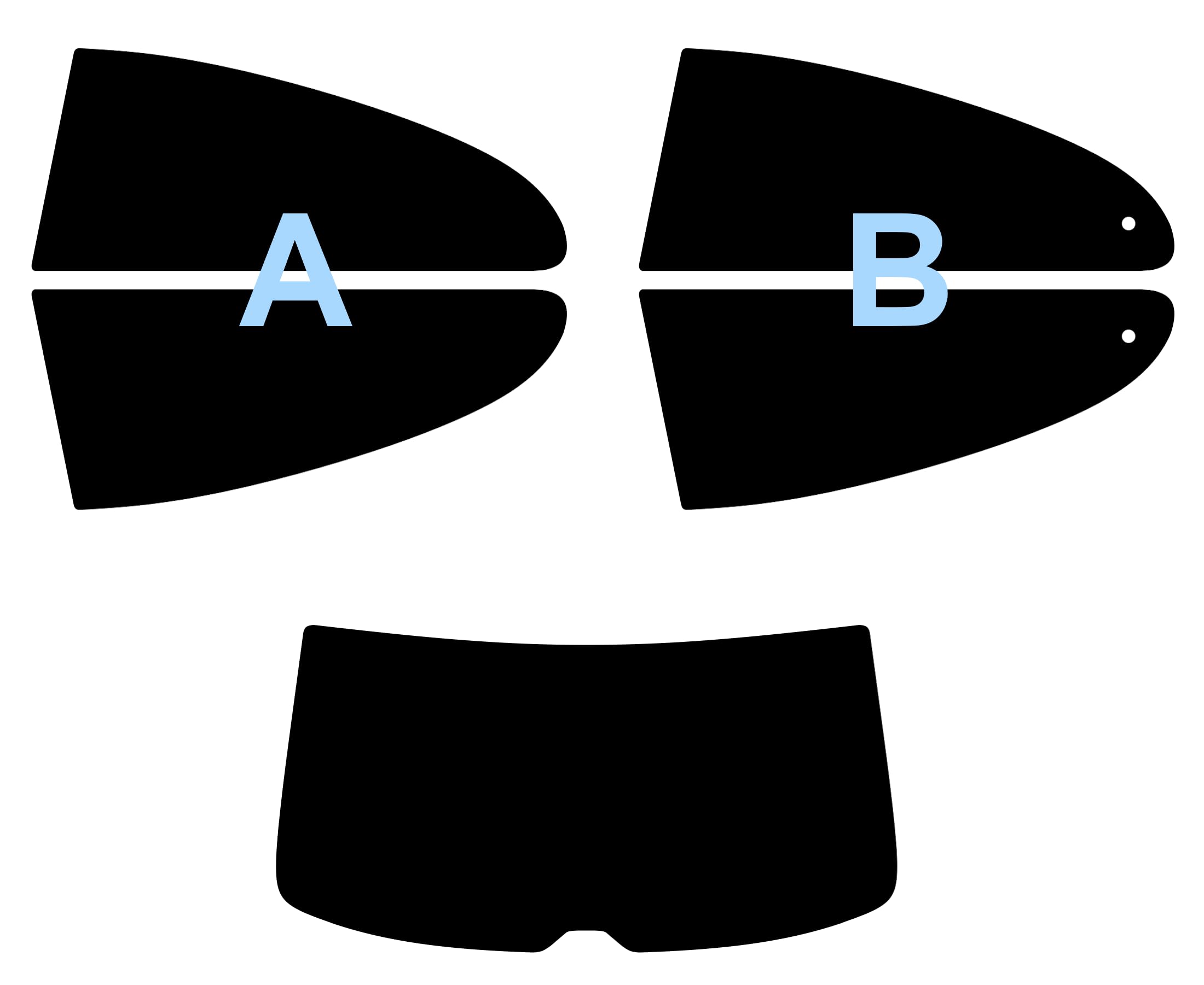 TINTCOM Film Solaire Auto Prédécoupé pour Seat Ibiza 3 Portes 2002-2006 - (35% Noir Fumé Moyen, A) - Vitres Latérales Arrière & Lunette Arrière - Ajustement sur Mesure, Protection UV