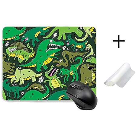 Amazon マウスパッド おしゃれ 恐竜 ドラゴン 人気 イラスト ヨーロパ風 かわいい 緑 滑り止めマウスパッド 22cm 18cm Hakanaii マウスパッド 通販
