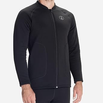 Fourth Element Arctic Mens Top Drysuit Undergarment for Scuba Diving, 3X-Large, Black
