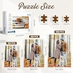 Custom Puzzles from Photos, 300/500/1000 Piece Puzzle for Adults, Personalized Jigsaw Puzzles with Photo Text, Photo Puzzles Personalized Gifts for Family Pet Birthday Mother's Day Father's Day