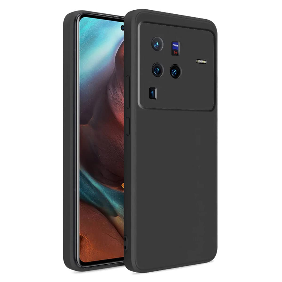 LIRAMARK Silicone Soft Back Cover Case for Vivo X80 Pro (Black) (B0B6G1QP3S) Amazon Price History, Amazon Price Tracker