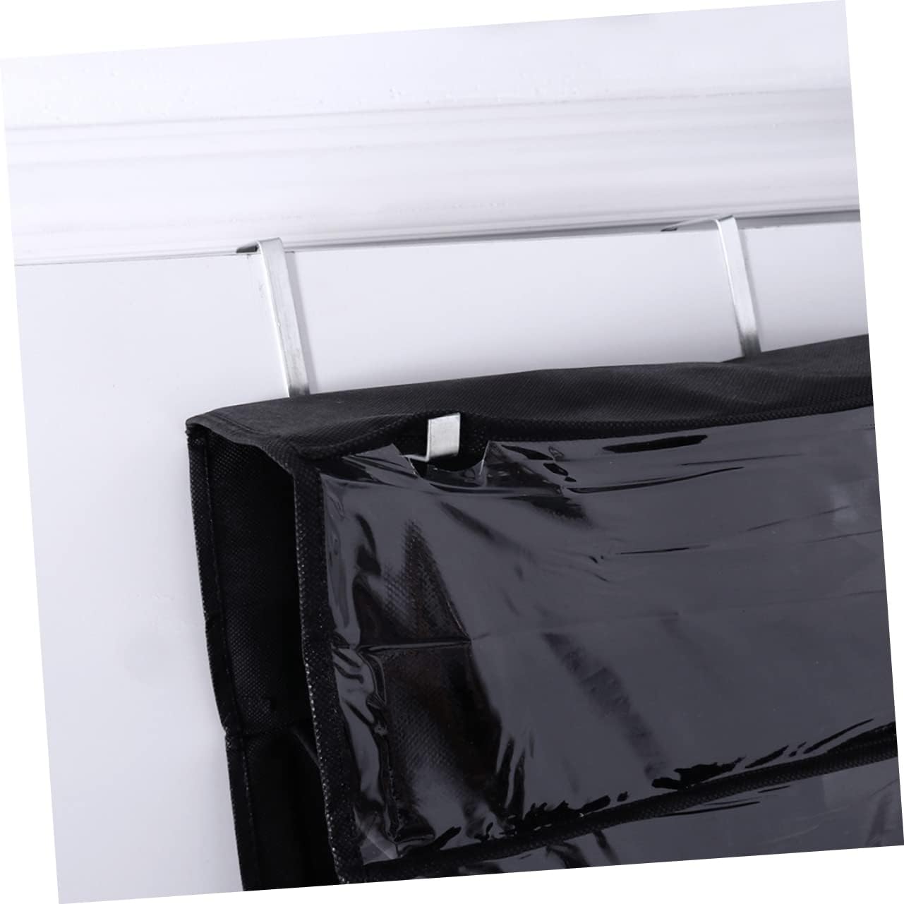 Cabilock 2PCS Over the Door Shoe Organizer Hanging Rack with Space Saving Shoe Storage for Closet Bedroom Dorm Room Black Hanging Storage