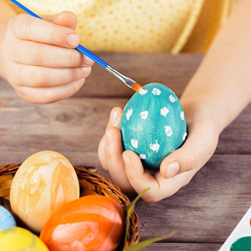 65Pcs Flat Paint Brush Pallet Set For Kids,60Pcs Brushes + 5 Pcs Round Paint Tray Palettes,Nylon Hair Small Paint Brush Bulk Acrylic Oil Watercolor Artist Painting Brush For Paint Party Classroom #TOP4