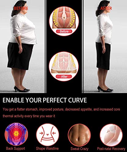 HOPLYNN Neoprene Sweat Waist Trainer Corset Trimmer Shaper Belt for Women , Workout Plus Size Waist Cincher Stomach Wraps Bands Medium Grey