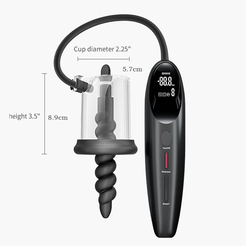 Elektrisches Analplug Analpumpe Sexspielzeug für Männer Analplug aus Silikon Vakuum Pumpe Spiral Ass Plug SM Spiel Extrem Sexspielzeug Prostata-Stimulation Anal Plug Für Männer Paare (C Set)