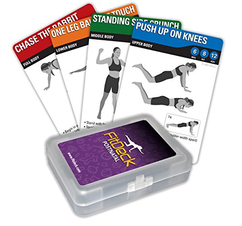 FITDECK Exercise Playing Cards for Guided Workouts, Postnatal