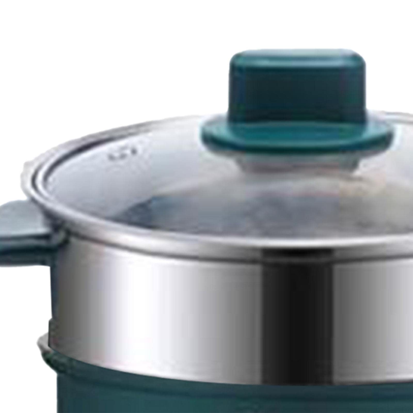 Sharplace Mini Hot Pot Ramen Cooker Antihaft-tragbare elektrische Mehrzweckpfanne für Home Office Dorm, mit Dampfgarer Grün