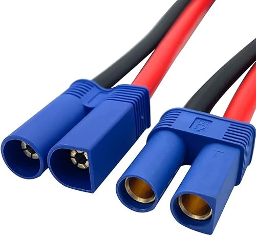 Miniatura 3 de 2pcs macho EC5 a hembra EC5 adaptador de conector con 10awg 30CM