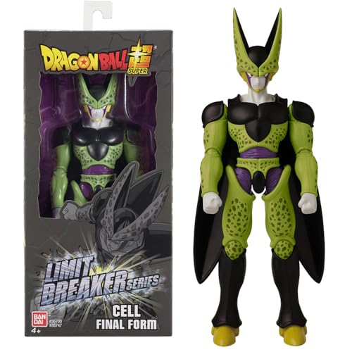 Bandai - Dragon Ball Super - Figurine géante Limit Breaker - Cell Forme Parfaite - Licence Officielle Dragon Ball - Grande Figurine Cell 30 cm - Jouet Enfant 4 Ans et +...
