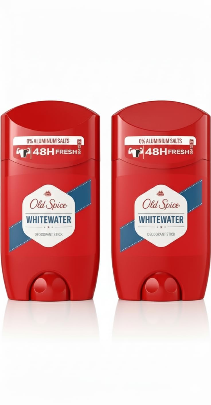Old Spice High Endurance Whitewater Deodorant Stick for Men Pack of 2 50ml Each Long Lasting Fresh Ocean Mineral Wood Scent Aluminum Free Odor Protection 24 Hour Freshness Mens Deodorant Stick-image-37