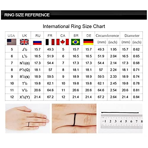 Generic TDDSJ49H 2Pcs Women Engagement Rings Square Cut Princess Cz Simulated Diamond Ring Set Wedding Bands Elegant Jewelry thumb #7
