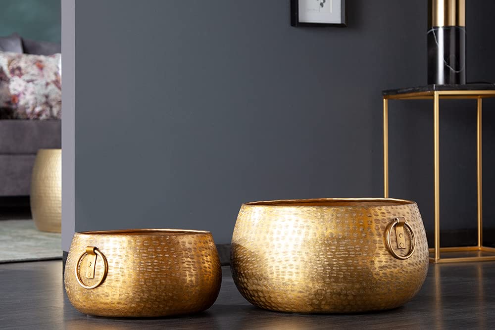 Riess Ambiente 2er Set Schale Orient Gold Hammerschlag Design Deko Schale Dekoschalen Wohnaccessoire