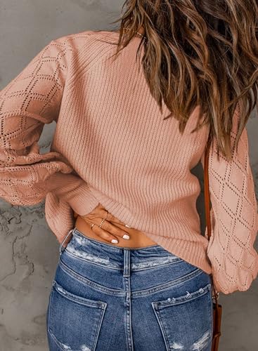 Image of Astylish Women Long Sleeve Open Front Knit Button Down Cardigan Sweaters