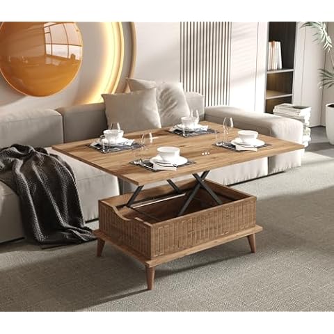 County-Lift Top Coffee Table for 6 Cover