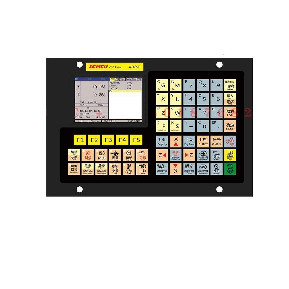 JVDDI Offline CNC Controller 2-axis Lathe Motion Control System XC609T Stepper Servo Motor G Code Outer Circle, End Face, Groove, Arc