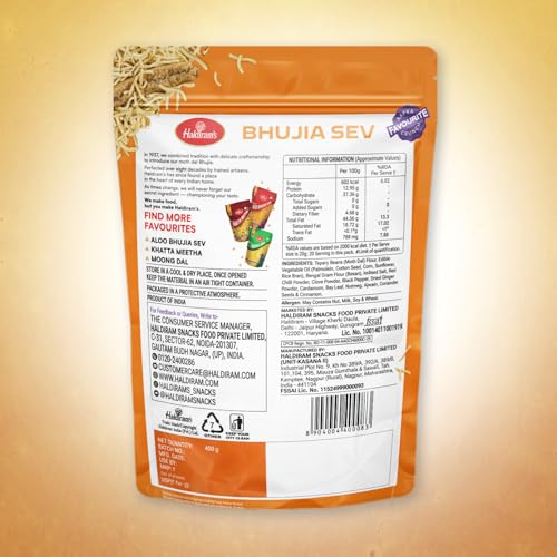 Image of Haldiram's Nagpur Bhujia Sev, Spicy, 400 Gram