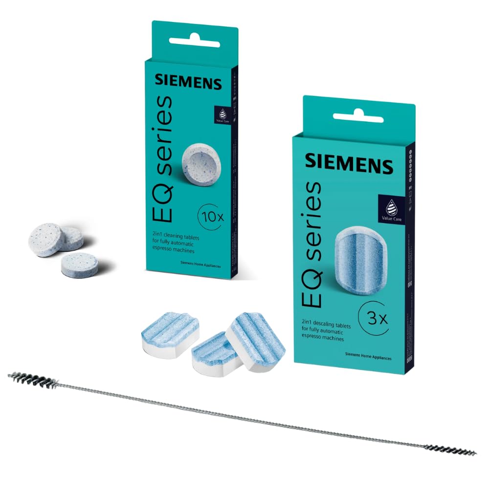 Siemens zestaw do pielęgnacji serii EQ - tabletki odkamieniające TZ80002 i tabletki czyszczące TZ80001