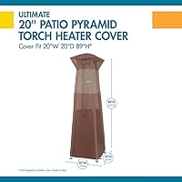 Vista 8 de DUCKCOVERS Ultimate - Funda impermeable para calentador de antorcha piramidal de patio de 21 pulgadas, cubierta para calentador de exteriores