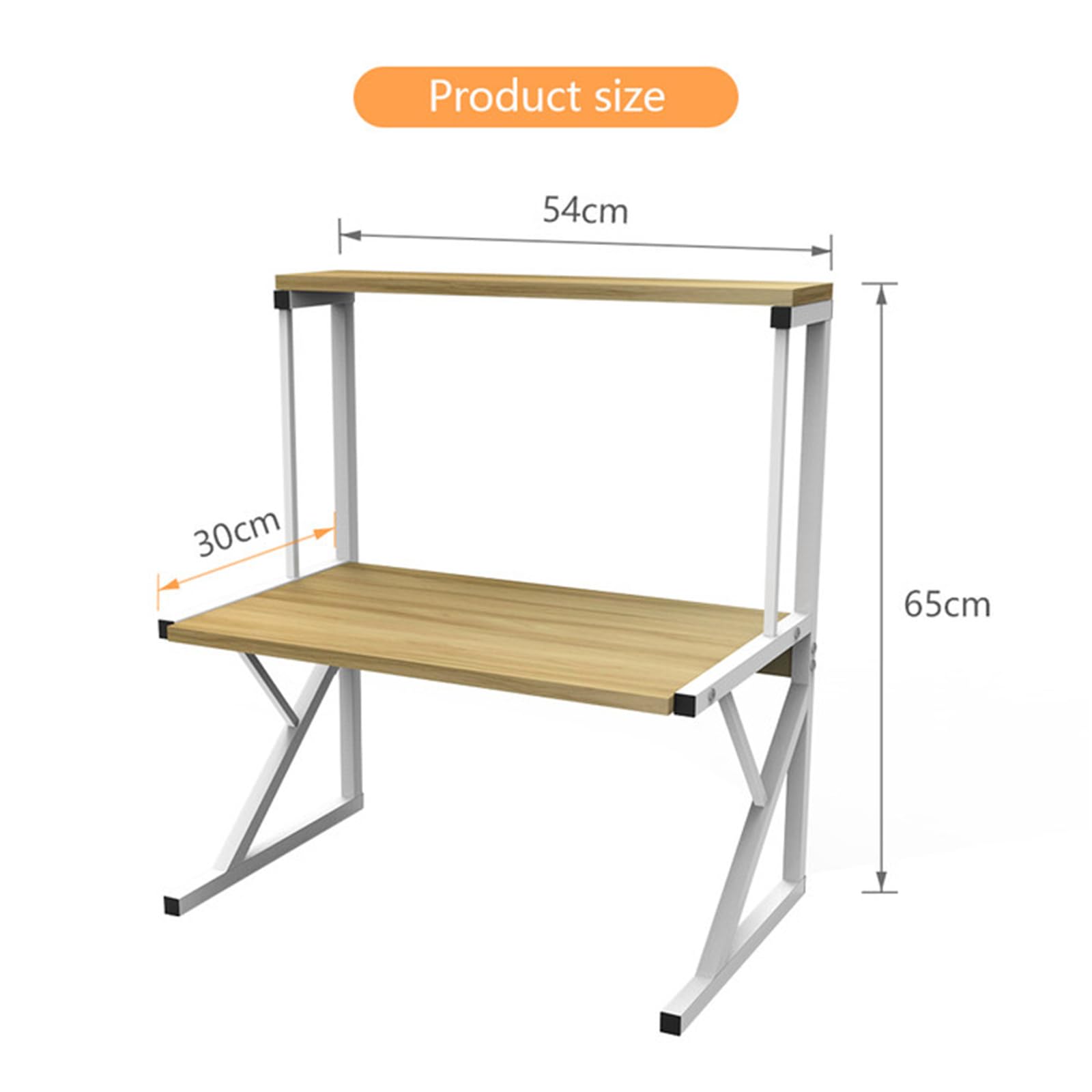 Homewell - Soporte de horno de microondas, estante para microondas para horno de 2 capas, apto para almacenamiento de cocina