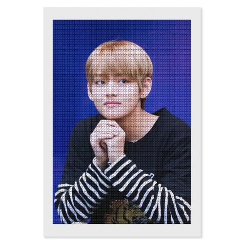 Bts�h�e���N�c �_�C�������h�A�[�g �l�p���r�[�Y ���S�Ҍ����_�C�������h�A�[�g �C�A�����h�r�[�Y�G�� DIY ���� �|�L�b�g �_�C�������h�h�� �S�ʓ\��t���^�C�v �l�C �v���[���g ���� 8"x12"