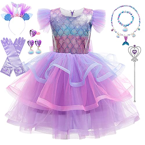 Meerjungfrau Kostüm Mädchen, Prinzessinnen Kostüme, Kinder Meerjungfrau...
