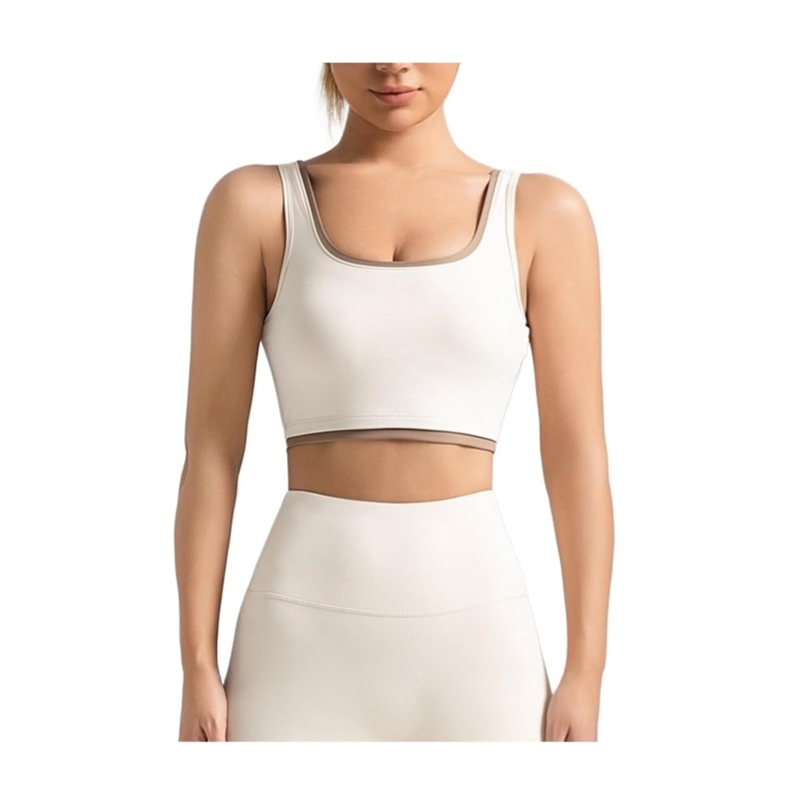 Top da Yoga Abbigliamento da Yoga Donna con Reggiseno Sportivo Coordinato ad Alta Elasticità, Top Palestra